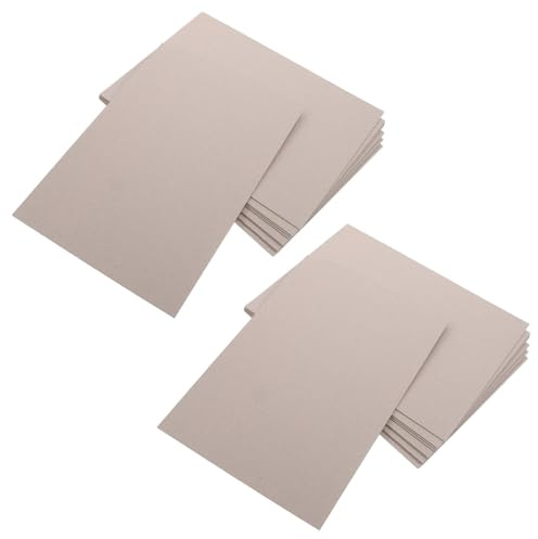 Didiseaon 20pcs Corrugated Paperboard Thick Chipboard Sheets Cardboard for Crafts Bookbinding Cover Board DIY Scrapbooking Project