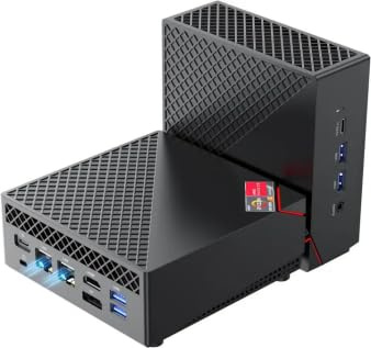 NiPoGi AM06Pro Mini PC AMD Ryzen 5 5500U(Beats 5825U/3550H,up to 4.0GHz) Mini Computer SSD Mini PC Windows 11 Pro 4K Triple Display/WiFi/BT/Type-c/USB/HDMI for Home/Business/School (GB, 32, GB, 512)
