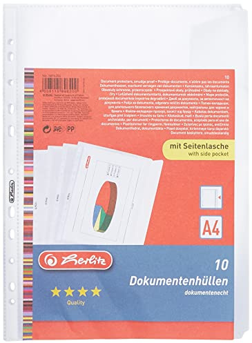 Herlitz 5896204 dokumentfodral A4 PP 10-pack
