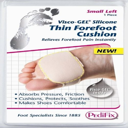 Complete Medical Visco-Gel Silicone Thin Forefoot Cushion Left, Small, 1 Pound