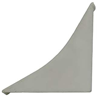 DQ-PP WINKELLEISTE ENDSTÜCK – Aluminium matt – 23 x 23mm – PVC – Küchenleiste Arbeitsplatte Abschlussleiste Leiste Küche Küchenabschlussleiste Wandabschlussleiste Tischplattenleisten