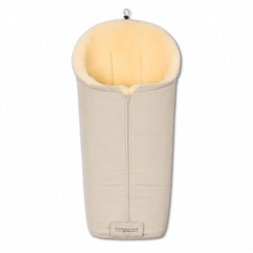 Hofbrucker Lammfell-Fußsack Iglu Kinderwagen, Buggy/Winterfußsack atmungsaktiv/Warmer Fußsack wind- & wasserabweisend