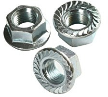 M6 - A4 (T316) Stainless Steel Serrated Flange Nut - DIN 6923 Pack Size : 20