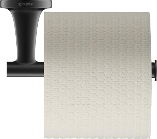 Duravit Papierrollenhalter Starck T, für 1 Rolle, Wandmontage, Schwarz Matt