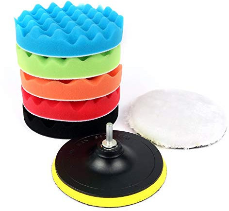 various Esponja Pulir para Coche, Almohadillas de Pulido-125 mm/5 Inch