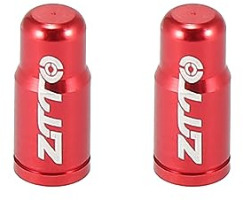 X AUTOHAUX Aluminum Valve Caps French Type for Bicycle MTB Red