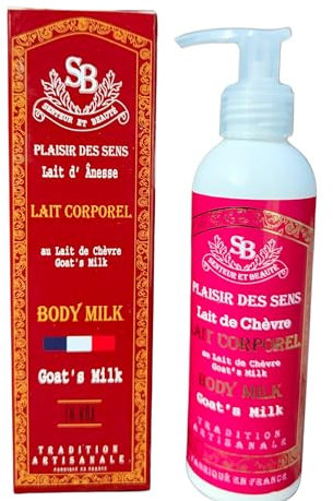 Lait corporel au lait de chèvre 200 ml. Soin hydratant naturel, effet nourrissant et protecteur pour la peau. Convient à tous types de peaux, fabrication 100% français.