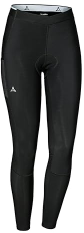 Schöffel Damen Skin Pants Warm 4h L, warme, atmungsaktive Radhose mit Polster für optimale Performance, Fahrrad Unterhosen mit bakteriostatischer Silbernitrat-Behandlung gegen Gerüche