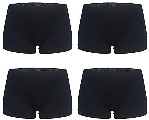 Libella Damen Boxershorts Panties Microfaser Unterwäsche 4er Pack Seamless 3908 BL 2XL/3XL
