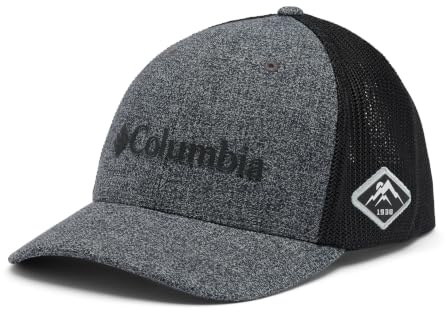 Columbia Unisex Mesh Ball Cap, Grill Heather/Black, XX-Large