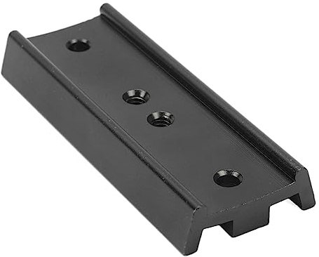 108mm/4.25in Rail Bar Metal Dovetail Mounting Plate, Telescope Scope Adapter Mount Base with Screw and Turnbuckle, for EQ Mounts and DSLR or SLR Cameras (Black)