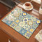 SLTAXAR Alfombrilla Escurreplatos 40x60cm, Alfombra Escurreplatos Absorbente, Alfombrilla para Cafetera, Alfombrilla de Secado de Platos, Estera Fregadero Secado Rápido para Cubiertos Máquina de Café
