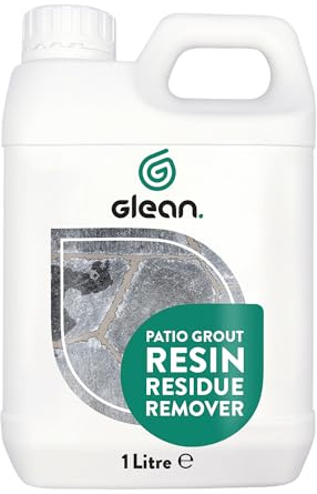 GLEAN Patio Grout Resin Residue Remover | 1 Litre | Non-Caustic Grout Haze Remover for Porcelain & Natural Stone | Spot Cleaner | Removes Epoxy, Acrylic & Silicone from Brush-In Compounds