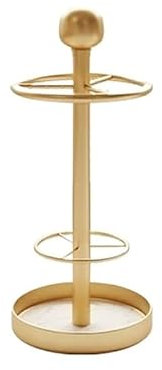 FUHAI-666 Schirmständer Eisen-Kunst-Licht-Luxus-Schirmständer Groggery Domestic Betreten Sie die Tür Regenausrüstung Abtropfbares Wasser Haushaltswaren Regenschirmständer(Golden-25CM)