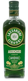 Lazzaroni Assenzio 70 cl 60°, Liquore Assenzio, Infusione Foglie Pianta Artemisia Absinthu, Ricetta Classica