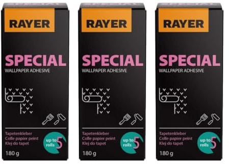 Rayer - SPECIAL - Universal Tapetenkleister Für Papier und Vinyltapeten auf Papierunterlage 3x180g