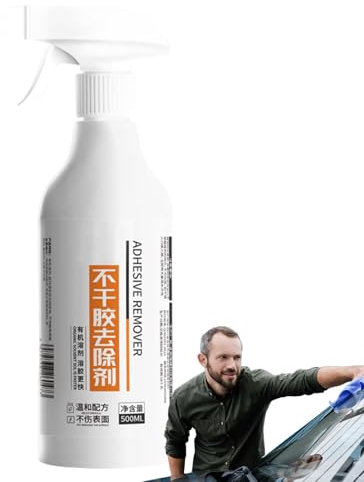 Aufkleber-Entferner-Spray, Kleber-Entferner-Reinigungsspray | Multifunktions-Glasreiniger, Autoaufkleber- und Folienkleberentferner, Etikettenentferner für Autoglas und -Lack, Autorückstandsreiniger,