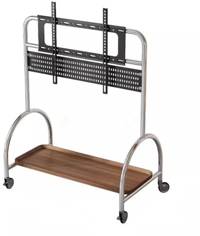 Staffa TV Supporto TV Mobile Universale Da 60-100 Pollici Con Supporto TV Da Pavimento Con Carrello Con Freno Supporto Per Televisore(A)