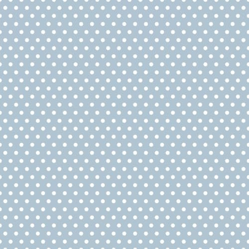 Rose and Hubble prickigt tyg – 100 % bomullspoplin för klädtillverkning, quiltning och hantverk – mjukt, bomullstyg för sömnad, kläder, heminredning, väsktillverkning (blek blå, 1 meter)