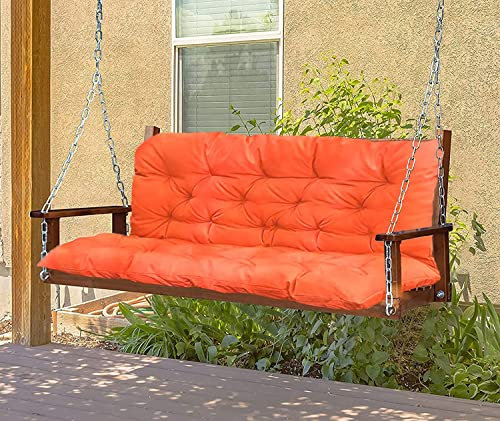 Sitzkissen für Garten/Terrasse, dicke Sitzpolster mit Rückenlehne für 2- und 3-Sitzer, rutschfestes und wasserdichtes Stuhlkissen für Gartenmöbel