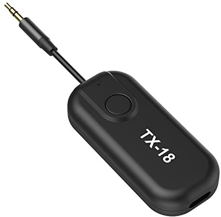 TagIo Receptor Bluetooth InaláMbrico Bluetooth 5.0 Transmisor Adaptador 3.5Mm HD Baja Latencia para -LL para PC