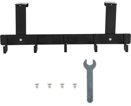 Appendiabiti da Porta, Salvaspazio Appendino da porta, Ganci per Porta da Appendere Senza Foratura Attaccapanni Porta con 5 Ganci per Cucina, Sopraporta Gancio porta per Appendere Cappotti, Cappelli