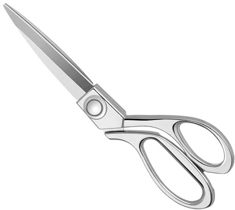KUONIIY Forbici da cucire robuste da 20 cm, forbici da cucito professionali in acciaio inox, per tessuti, cuoio, sarti, artisti, studenti, cucito
