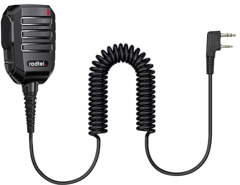 radtel Microfono R1S con clip posteriore girevole a 360° altoparlante con interfaccia tipo K RT-4D RT-860 RT-900 RT-910 RT-910B RT-470X RT-920