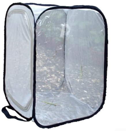 Caja de crecimiento de plantas de hábitat de insectos y mariposas hecha de tela plegable, proporcionando una solución ligera y portátil para jardinería interior y exterior (40 x 40 x 60)