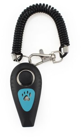 Clicker Per Cani 2 in 1 Clicker per uccelli e fischietto per addestramento | Fischietto Per Cani Con Guinzaglio Da Polso E Discreta Richiamo