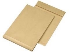 MAILmedia 387297 Faltenversandtasche C4, ohne Fenster, natron braun