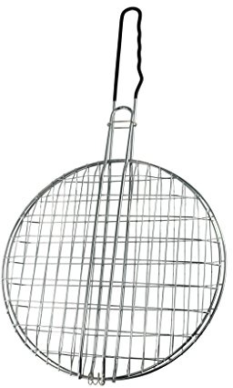 WDK Partner A9800055 - Rejilla Redonda Doble para Barbacoa (30 cm)