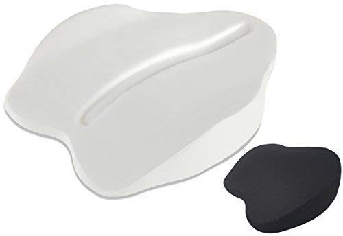 Supply24 since 2004 Gel/Gelschaum Rückenkissen Rückenstützkissen Lenden Sitzkissen Lendenstützkissen Stützkissen schwarz für Chefsessel Bürostuhl Sessel Auto Stuhl