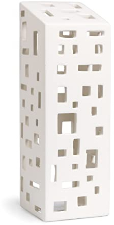 Kähler Lichthaus High Building Urbania Sammlerobjekt dänisches Design, Weiss