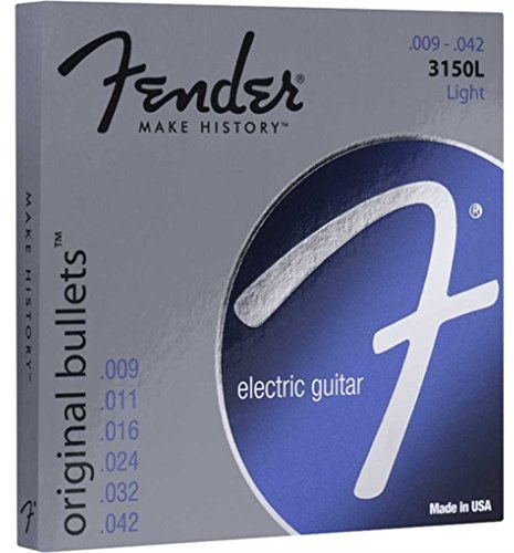 Fender Original Bullets hell Elektrogitarre 3150L 9-42 - , 3 Packungen
