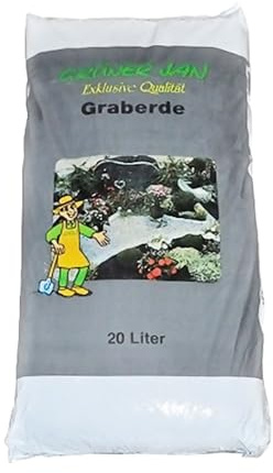 Graberde 3x20L Qualitätserde Blumenerde Pflanzenerde Friedhofserde Garten | BURI, erdfeucht, nährstoffreich, Grabpflege, Hauptnährstoffe, Spurennährstoffe, Pflanzsubstrat, Graberde, 20L, Friedhof