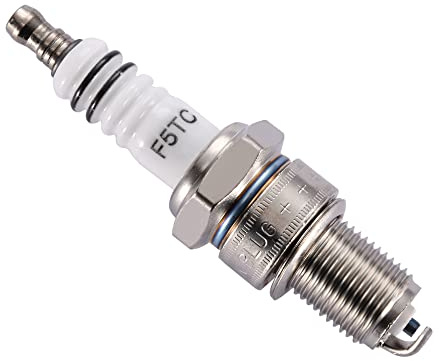 GOOFIT Zündkerze F5TC Ersatz für 50cc 70cc 90cc 110cc ATV 150 Ignition Plug Moped Motor Scooter Go Kart Pocket Bike
