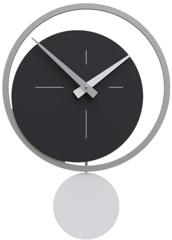 CalleaDesign - Eclipse Pendeluhr, schwarz