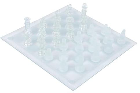 Schachset, Matte Oberfläche mit Abstandshaltern, Schachspiel 25x25cm, polnische Qualität, for Home Office Business Geschenk Dekoration Hobbycadeau Freunde