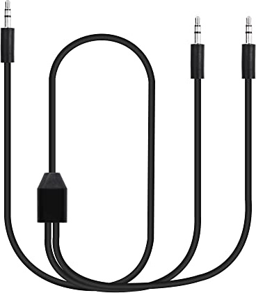 CERRXIAN Câble audio double 3,5 mm vers double 3,5 mm, adaptateur répartiteur en Y 1/8 TRS mâle vers 2 mâles pour smartphone, ordinateur, lecteur MP3, écouteurs, haut-parleurs