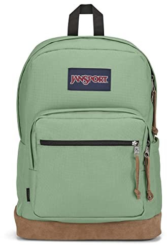 JanSport Right Pack Backpack - Durable Daypack with Padded 15 Laptop Sleeve, Spacious Main Compartment & Integrated Water Bottle Pocket - Loden Frost