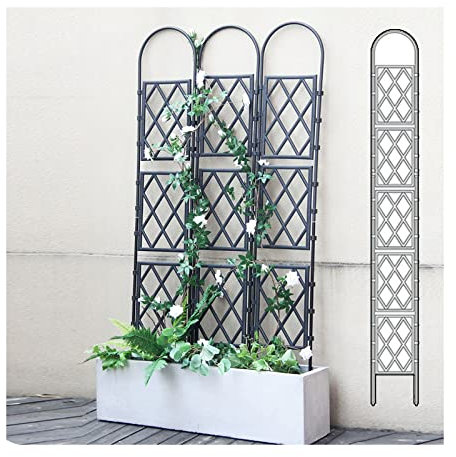 SHUITUKOUU Freistehende Ranksäule,Gartenspalier Duty Rostfreies Wandspalier Für Kletterpflanzen Metalldekoration Im Freien Großes Spalier Für Topfpflanzen,250cm/98.42in,30cm/11.81in