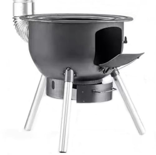 YVYKFZD Poêle à Bois d'extérieur, Poêle à Bois de Camping Multifonctionnel, Cuisinière Bois Chauffage Portable, pour 2 à 3 Personnes Camping en Plein air, Voyage, Pique-Nique, Barbecue (Size : 59x58c