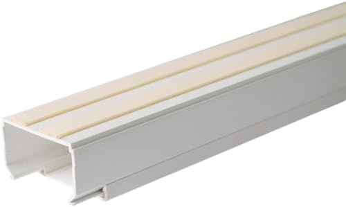 Canaleta Adhesiva 2m 16x25mm para solera, Ideal para organizar Cables y Proteger instalaciones eléctricas.