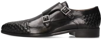 Melvin & Hamilton Men Lewis 16 Monk-Strap Loafer, Black, 12 UK