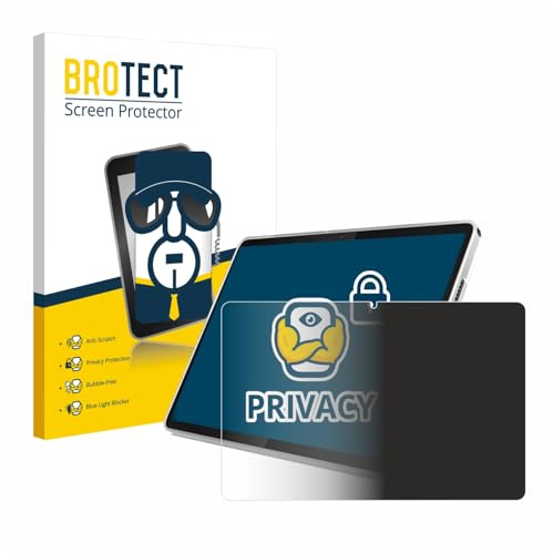 brotect Protection Anti-Espion pour Lenovo Tab 10.1 | Anti-Spy Protection d'écran Made in Germany Privacy Film Écran de Confidentialité Clair