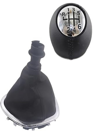 Ropaix Pour TRAFIC 3 III Pour VIVARO 14-2019 Poignées Boîte Vitesses Manuelle Couvercle Changement Levier Vitesse Soufflet Protection Pommeau de levier de vitesses(Leather pair)