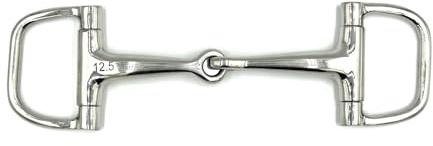 Equine Smile ES0106 D-Ring Trense Einfach Gebrochen Edelstahl 16mm, 14.5 cm | Equine Smile D-Trense Gebiss Pferd Pony Maulschonend Reitsport Ausbildungsgebiss Wassertrense Trensengebiss Dressur