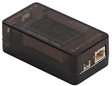 1S Lihv Tester Setting Checker for JST MCPX MCX Plug Connector, Battery Voltage Display Precise for Droni Batteries, Supports Life Lipo Lihv Batteries, Perfect for the Hobbyists of the Drones