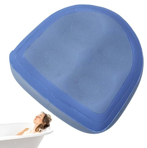 Inflatable Booster Seat - Inflatable Bathtub Seat Cushion | Chair Backrest Hip Massage Support with Suction Cup | Bathtub Sitting Cushion for Driving Camping Travel Workplace (Blue)